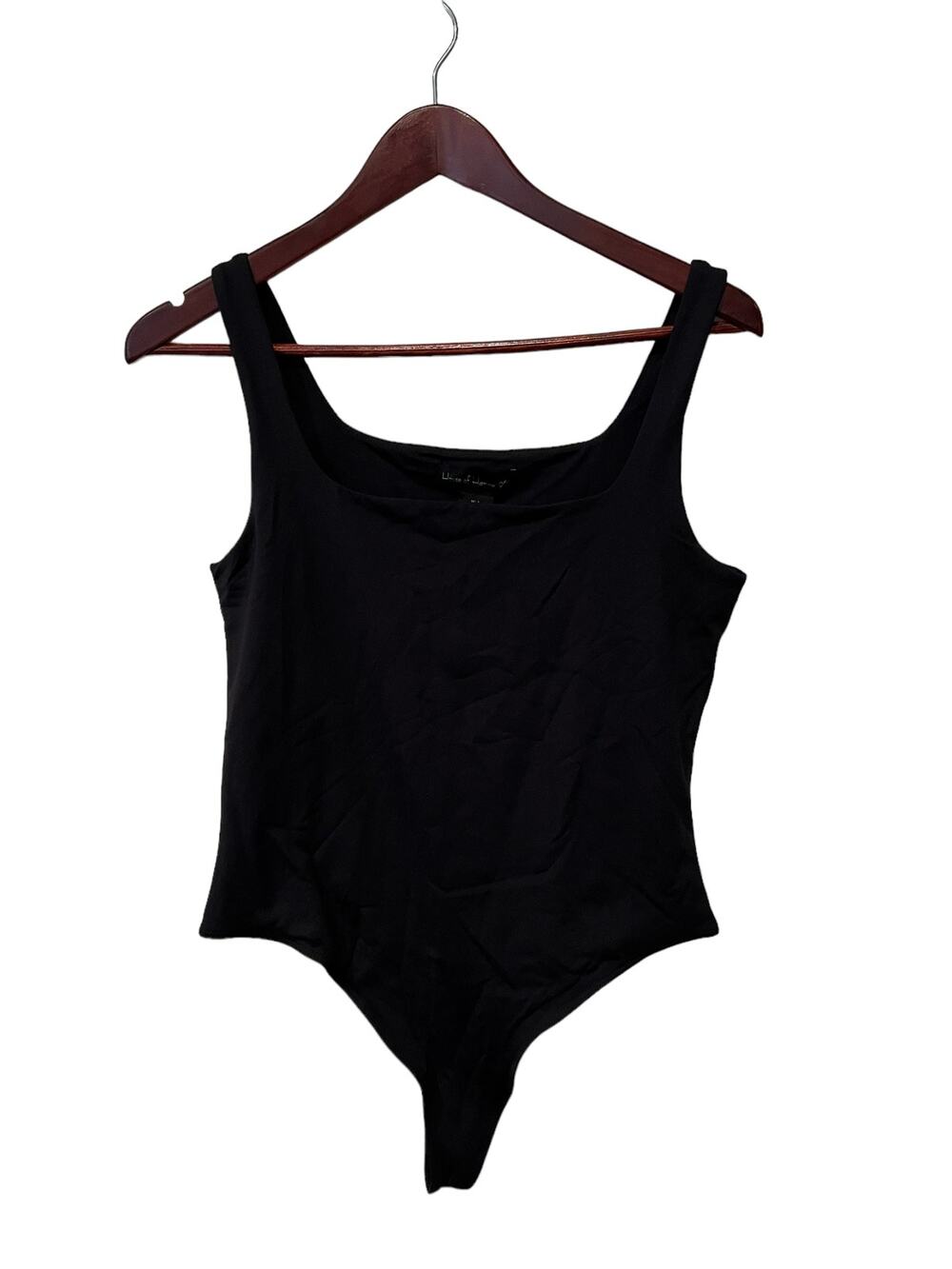 House of Harlow 1960 Revolve Tank Style Bodysuit Black L
